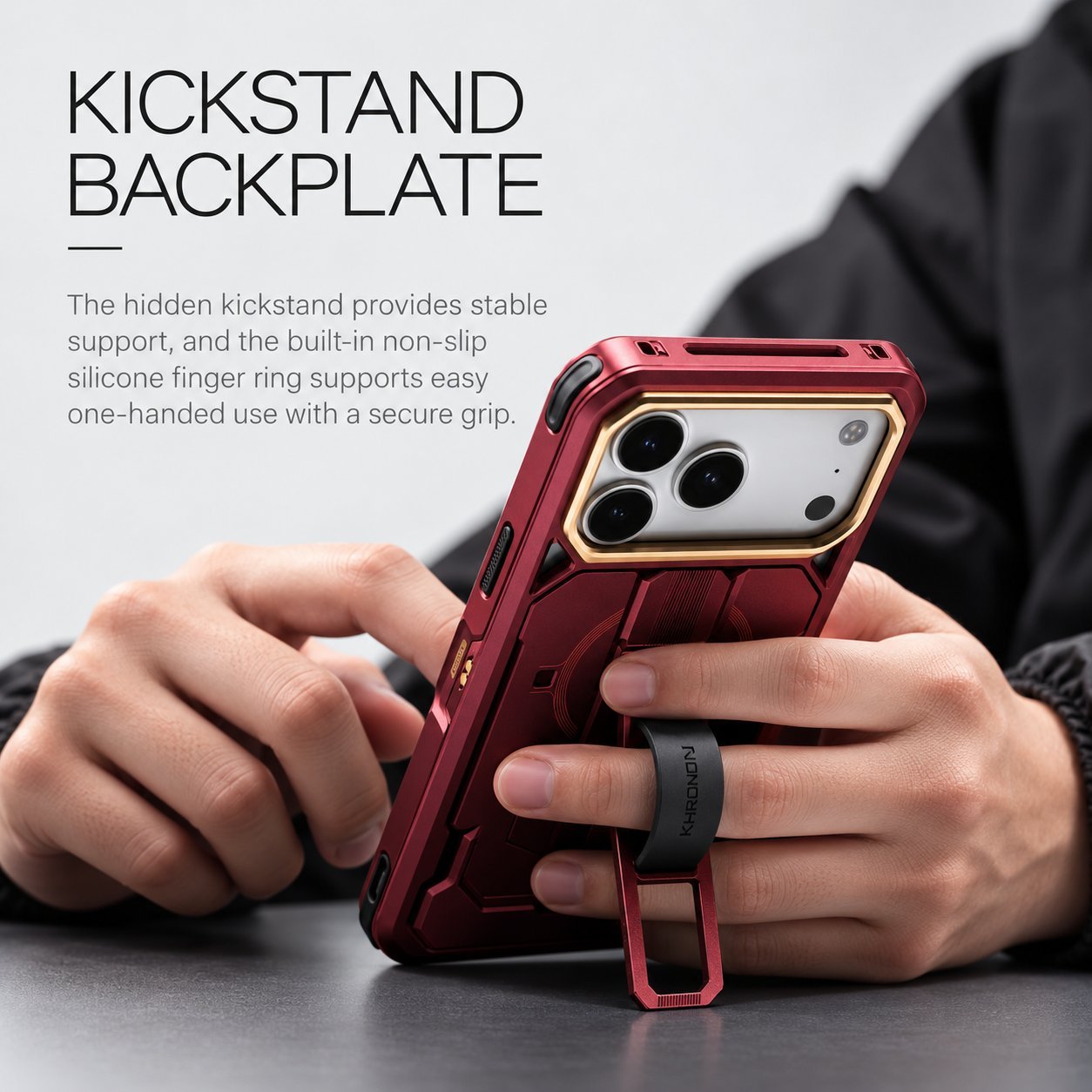Four interchangeable backplate configurations